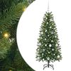 vidaXL Konstgjord julgran med 150 LED-lampor Gr&ouml;n 150 cm PE och PVC