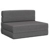 vidaXL F&auml;llbar Soffbed Ljusgr&aring; 100 x 80 x 60 cm Tyg