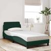 vidaXL Bed Frame "Dover" Dark Green 80x200 cm Velvet