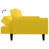 vidaXL B&auml;ddsoffa 2-sits gul sammet
