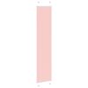 vidaXL Plisserad persienn rosa 50x200cm tyg bredd 49,4cm polyester