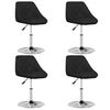 vidaXL Matstolar 4 st svart konstläder