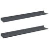 vidaXL Flytande hylla 2 pcs Antracit 60 x 8,5 x 2,5 cm St&aring;l