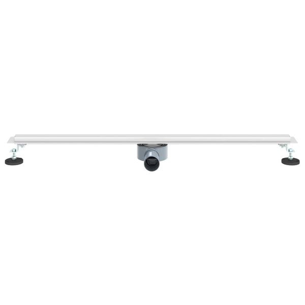 vidaXL 360&deg; Duschavlopp med smal modell Silver 90 cm