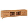 vidaXL TV-b&auml;nk 115x30x35 cm massiv teak