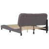 vidaXL Bed Frame without Mattress "Hvar" Grey 140x200 cm Faux Leather