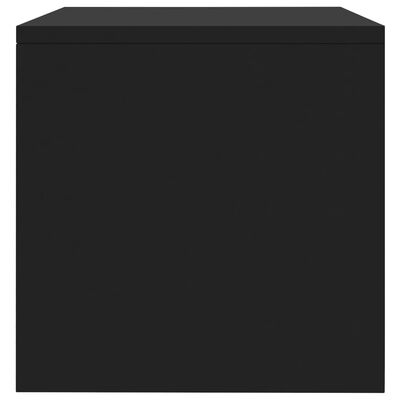 vidaXL Sängbord 2 st svart 40x30x30 cm konstruerat trä