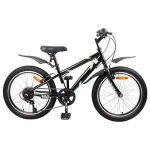 vidaXL Barncykel 20 Tum 6-Speed f&ouml;r 6-11 &aring;r gamla Svart