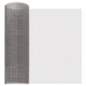 vidaXL N&auml;tduk 40 x 1000 cm 3 Mesh Rostfritt st&aring;l 201 Silver