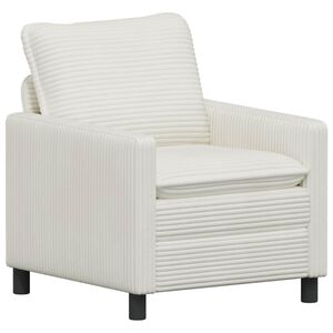 vidaXL Soffa Gr&auml;ddvit 76 x 81 x 87,5 cm Polyester