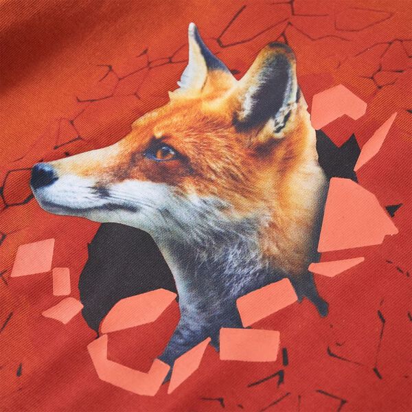 T-shirt med långa ärmar för barn ljusorange 92