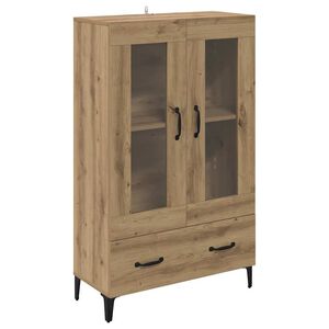 vidaXL Sk&aring;p Artisan Ek 70 x 31 x 115 cm Konstruerat tr&auml; och j&auml;rn