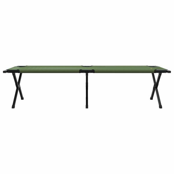 vidaXL F&auml;llbar Camping S&auml;ng Gr&ouml;n 193 x 69 x 45 cm Oxford tyg