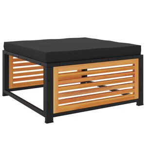 vidaXL Tr&auml;dg&aring;rdspall med dyna 68x68x30 cm massivt akaciatr&auml;