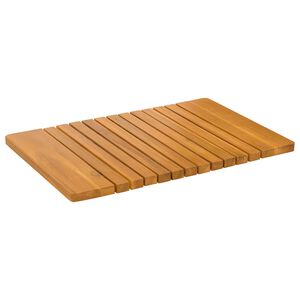 vidaXL Badmatta Brun 59 x 40 cm Massivt Akaciatr&auml;