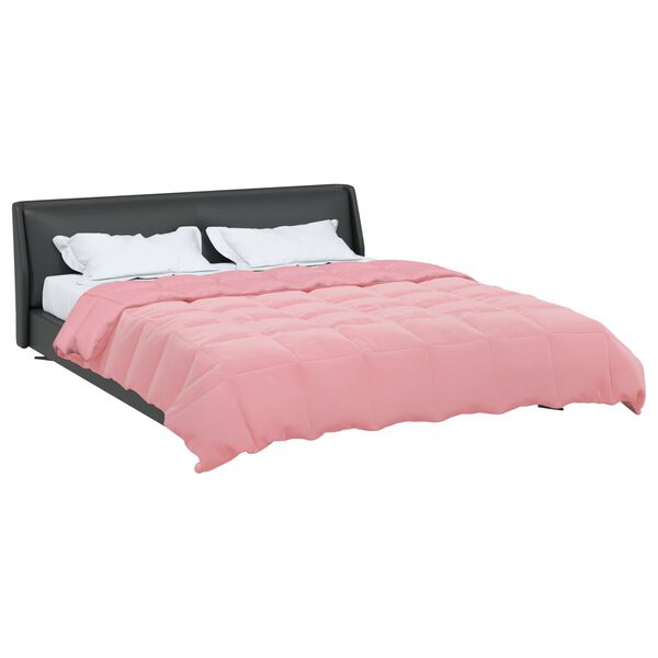 vidaXL Sommar Duvet Quiltad Rosa 220 x 240 cm Mikrofiber