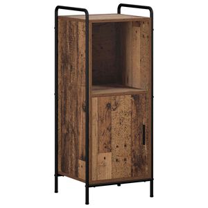 vidaXL Badrumssk&aring;p Gammalt tr&auml; 40 x 36 x 99,5 cm Konstruerat tr&auml;