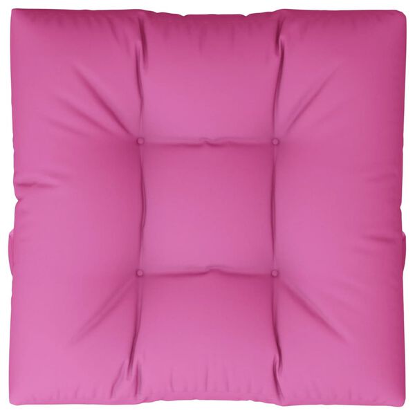 vidaXL Palldyna rosa 80x80x12 cm tyg