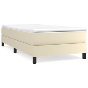vidaXL Rams&auml;ng med madrass gr&auml;ddvit 80x200cm konstl&auml;der