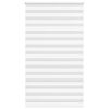 vidaXL Rullgardin zebra vit 135x230 cm tyg bredd 130,9 cm polyester