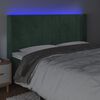 vidaXL S&auml;nggavel LED gr&ouml;n 163x16x118/128 cm tsammetyg