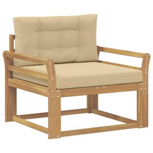 vidaXL Utomhus Mellansoffa Polyester Vit
