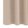 vidaXL M&ouml;rkl&auml;ggningsgardiner med Ringar 2 pcs Taupe 140 x 140 cm