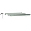 vidaXL Manuell utdragbar markis med LED-lampor 4,5 &times; 3 m