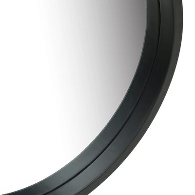 vidaXL Väggspegel med rem 50 cm svart