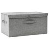vidaXL F&ouml;rvaringsl&aring;da tyg 50x30x25 cm gr&aring;