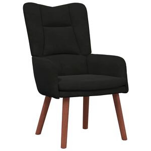 vidaXL f&aring;t&ouml;lj Svart 63 x 67 x 94 cm Sammet