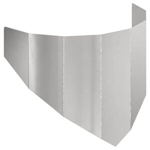 vidaXL Kant f&ouml;r gr&auml;smatta 100 x 45 cm St&aring;l Silver