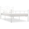 vidaXL S&auml;ngram utan madrass vit metall 100x200 cm