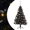vidaXL Konstgjord F&ouml;rbelyst Julgran Svart 150 cm PVC