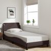 vidaXL Bed Frame "Dover" Dark Brown 90x190 cm Fabric