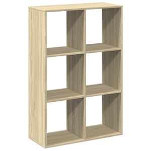 vidaXL Bokhylla/Rumsavdelare sonoma-ek 69,5x29x103,5cm konstruerat tr&auml;