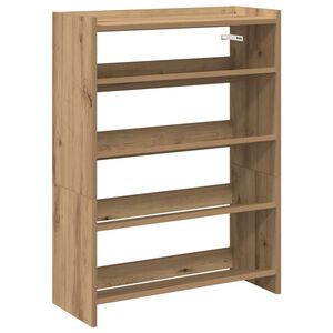 vidaXL Skohylla ek 60x25x81 cm konstruerat tr&auml;