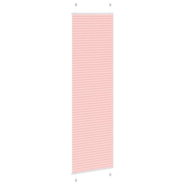 vidaXL Plisserad persienn rosa 65x200cm tyg bredd 64,4cm polyester