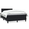 vidaXL Rams&auml;ng med madrass svart 120x210 cm sammet