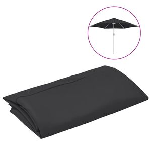 vidaXL Reservtyg f&ouml;r parasoll svart 300 cm