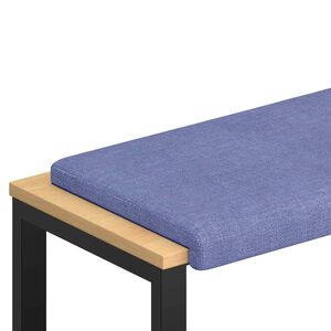 vidaXL B&auml;nk kudde Tyg Jeansbl&aring; Djup 35 cm