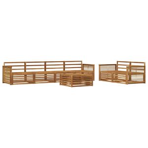 vidaXL Utomhussoffset 7 pcs Naturlig Massivt Akaciatr&auml;