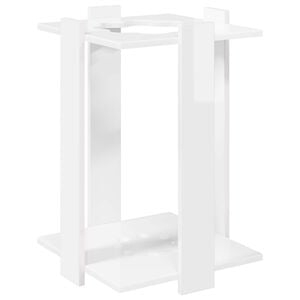 vidaXL Biljardk&ouml;st&aring;ng Konstruerat tr&auml; 42 x 43 x 60 cm Vit h&ouml;gglans