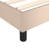 vidaXL Boxspring-s&auml;ngram cappuccino 140x200 cm konstl&auml;der
