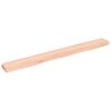 vidaXL Hyllplan 100x10x4 cm obehandlad massiv ek