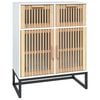 vidaXL F&ouml;rvaringssk&aring;p vit 60x30x75 cm konstruerat tr&auml;