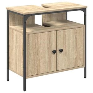 vidaXL Badrumssk&aring;p Beige 60 x 30 x 60 cm Konstruerat tr&auml;