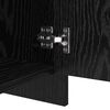 vidaXL Sideboard 2 pcs Svart Ek 70 x 41 x 75 cm Konstruerat tr&auml;