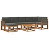 vidaXL Utomhussoffset 8 st Naturlig och Antracit Polyester