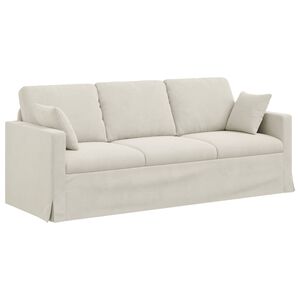vidaXL Soffa Kr&auml;m 198 x 78 x 80 cm Sammet